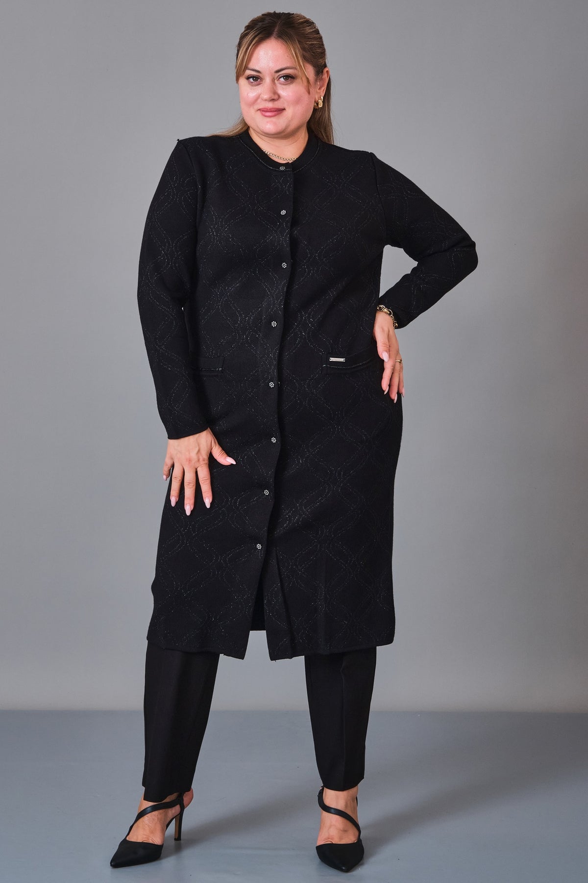 Desender - Plus Size Cardigan (DES27K43308) - 8690200228780