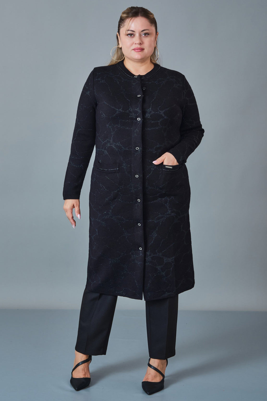 Desender - Plus Size Cardigan (DES27K43310) - 8690200228797