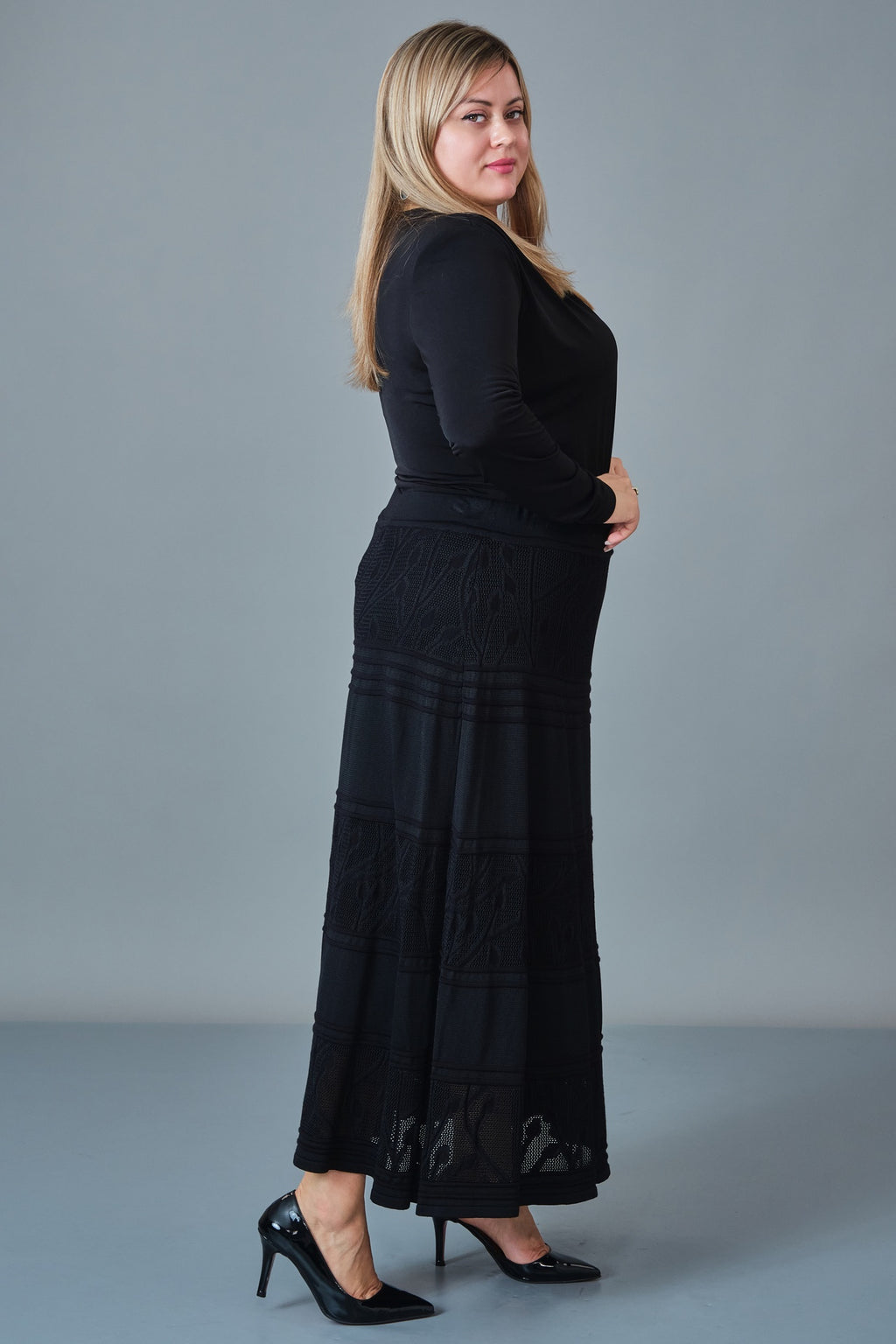 Desender - Plus Size Skirt Knitwear (DES27K5607)