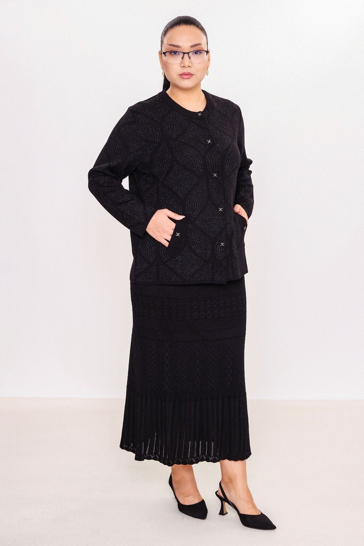 Desender - Plus Size Cardigan (DES27K43121)