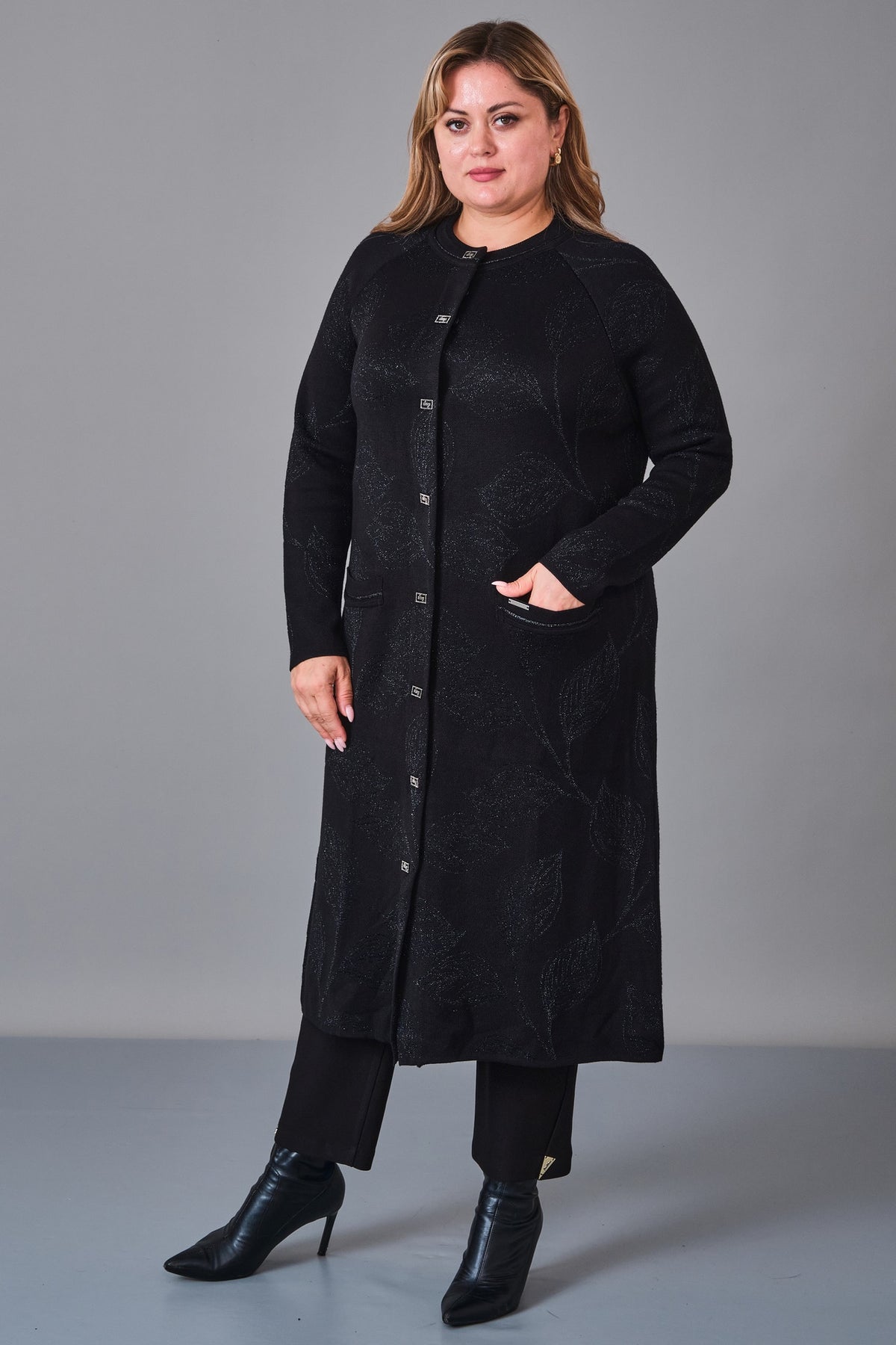 Desender - Plus Size Cardigan (DES27K43403) - 8690200228902
