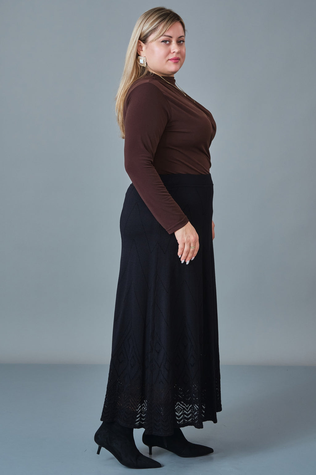 Desender - Plus Size Skirt Knitwear (DES27K5357)