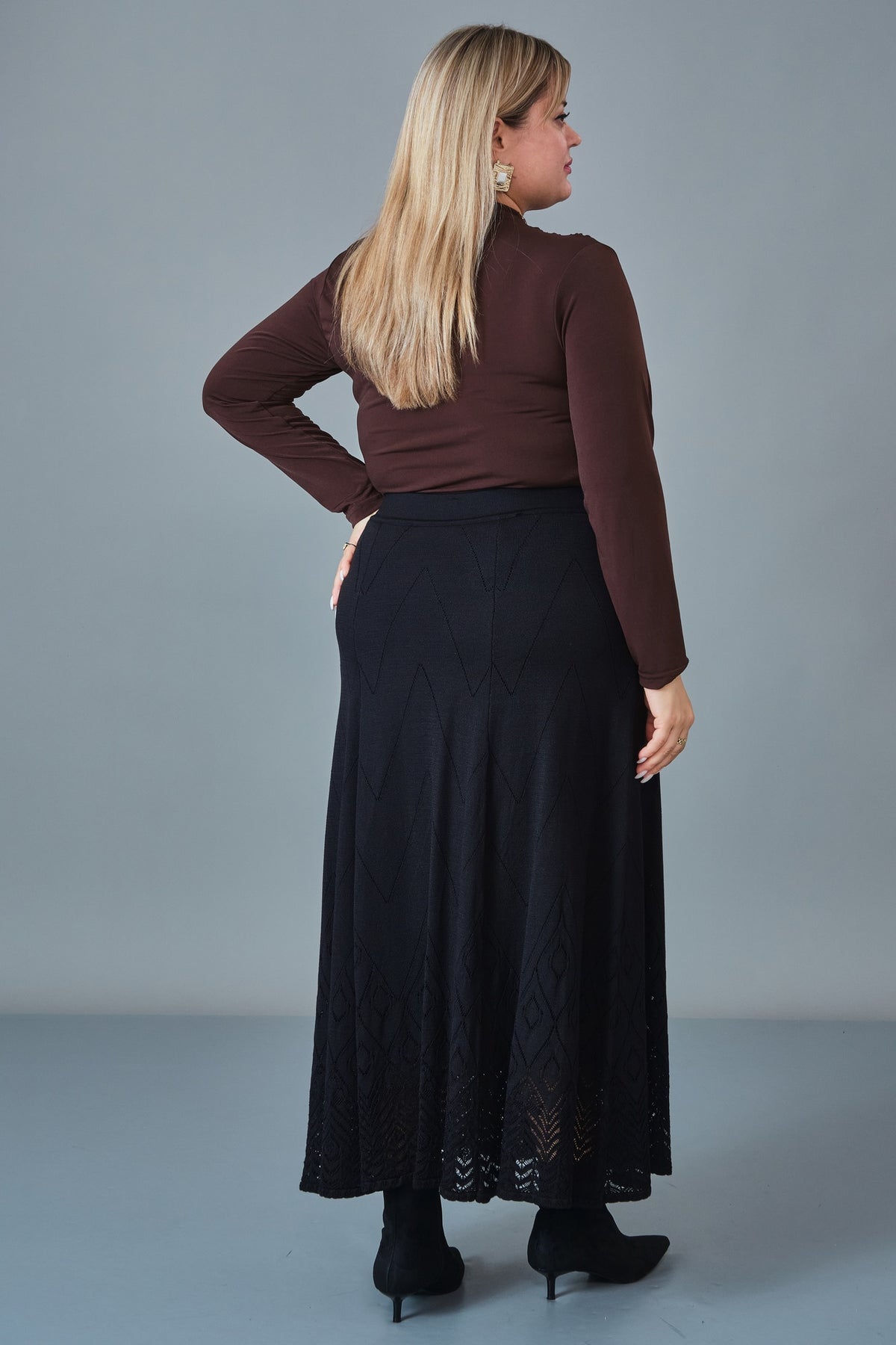 Desender - Plus Size Skirt Knitwear (DES27K5357)