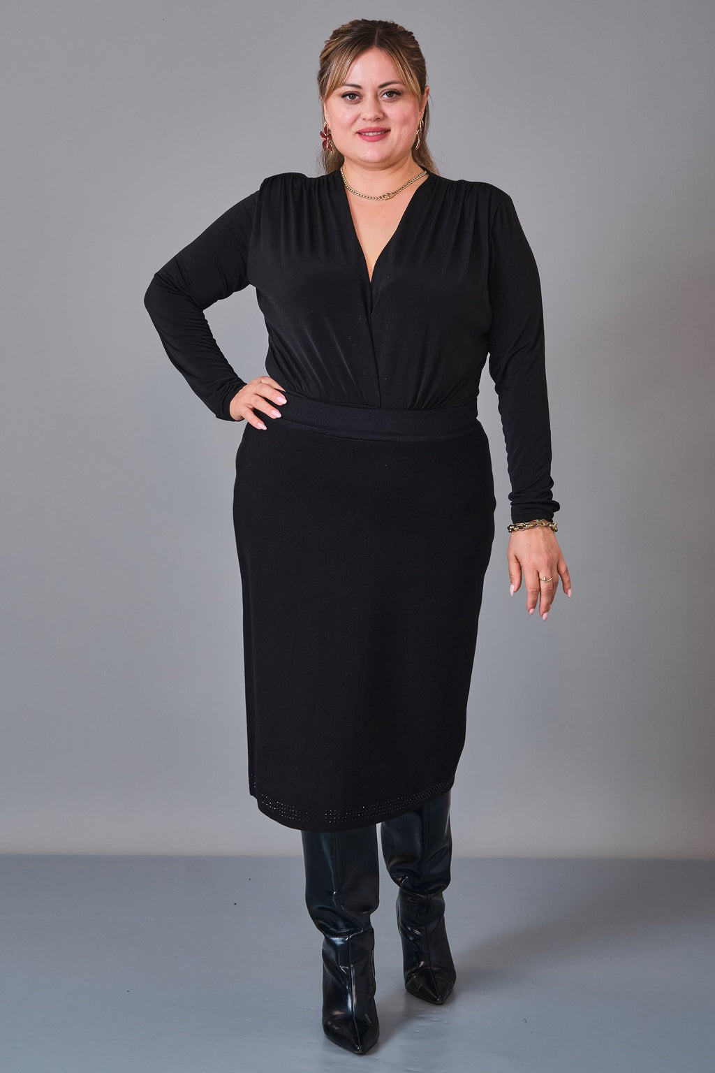 Desender - Plus Size Skirt Knitwear (DES27K5600) - 8690200228926