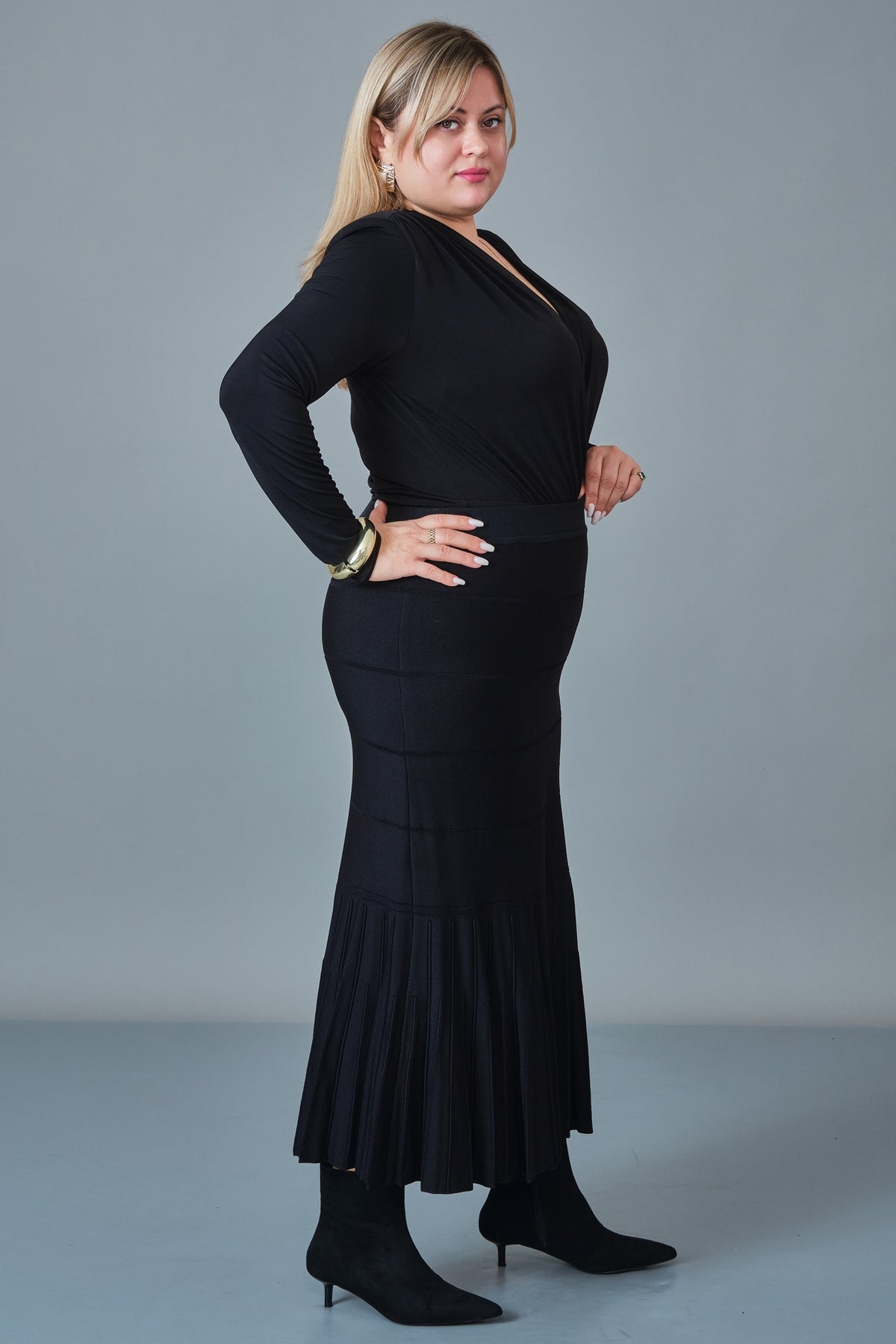 Desender - Plus Size Skirt Knitwear (DES27K5613)
