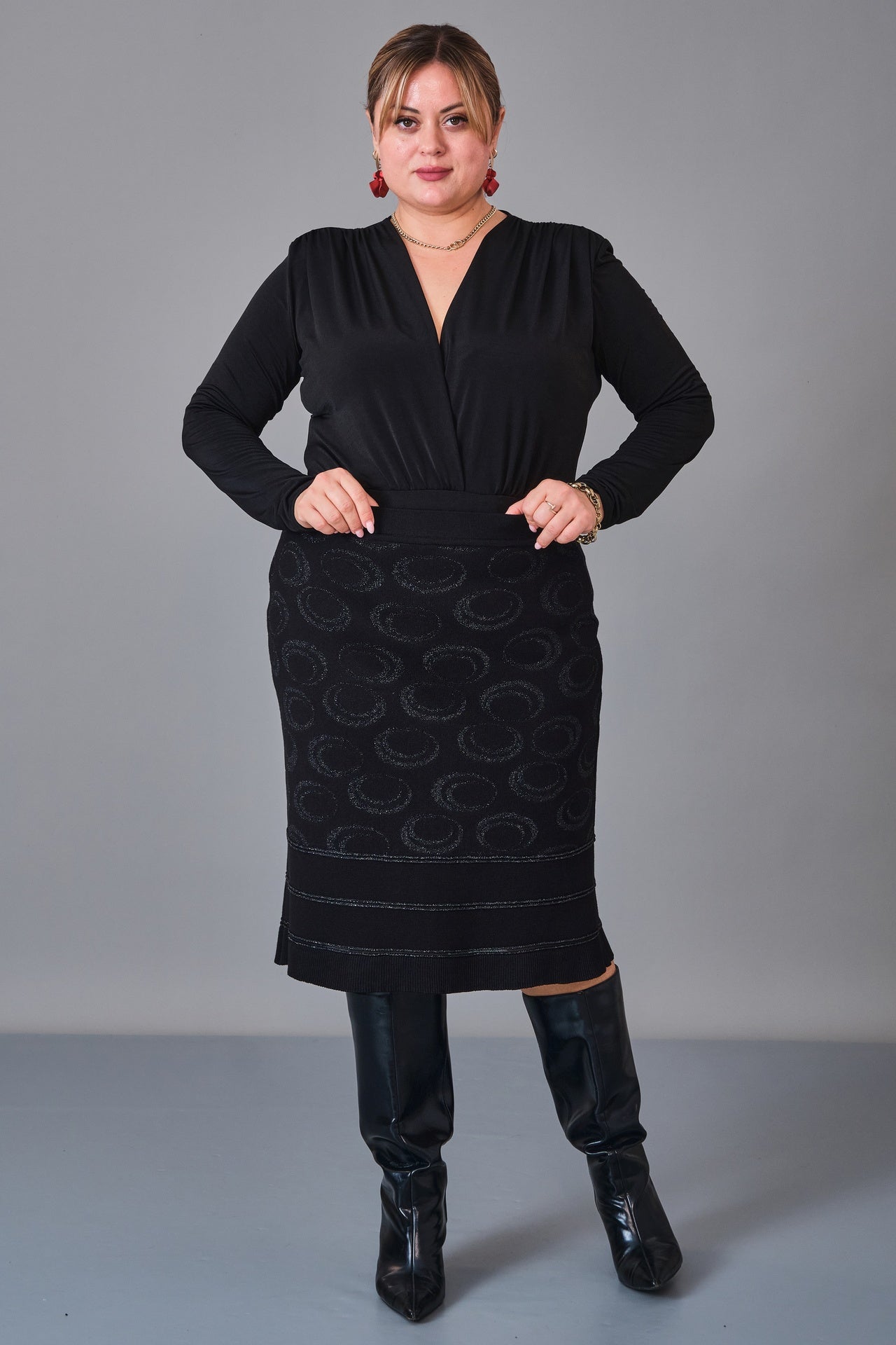 Desender - Plus Size Skirt Knitwear (DES27K5637) - 8690200228957