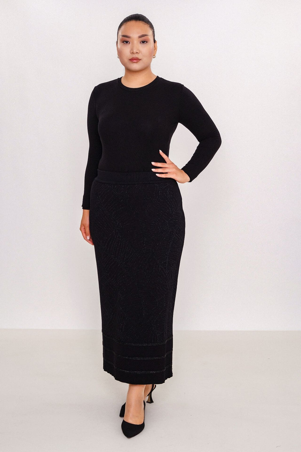 Desender - Plus Size Skirt Knitwear (DES27K5667)