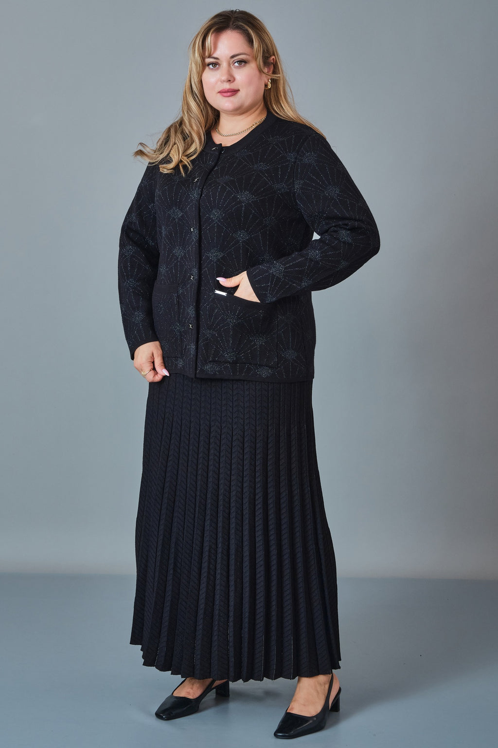 Desender - Plus Size Cardigan (DES27K43107) - 8690200228995