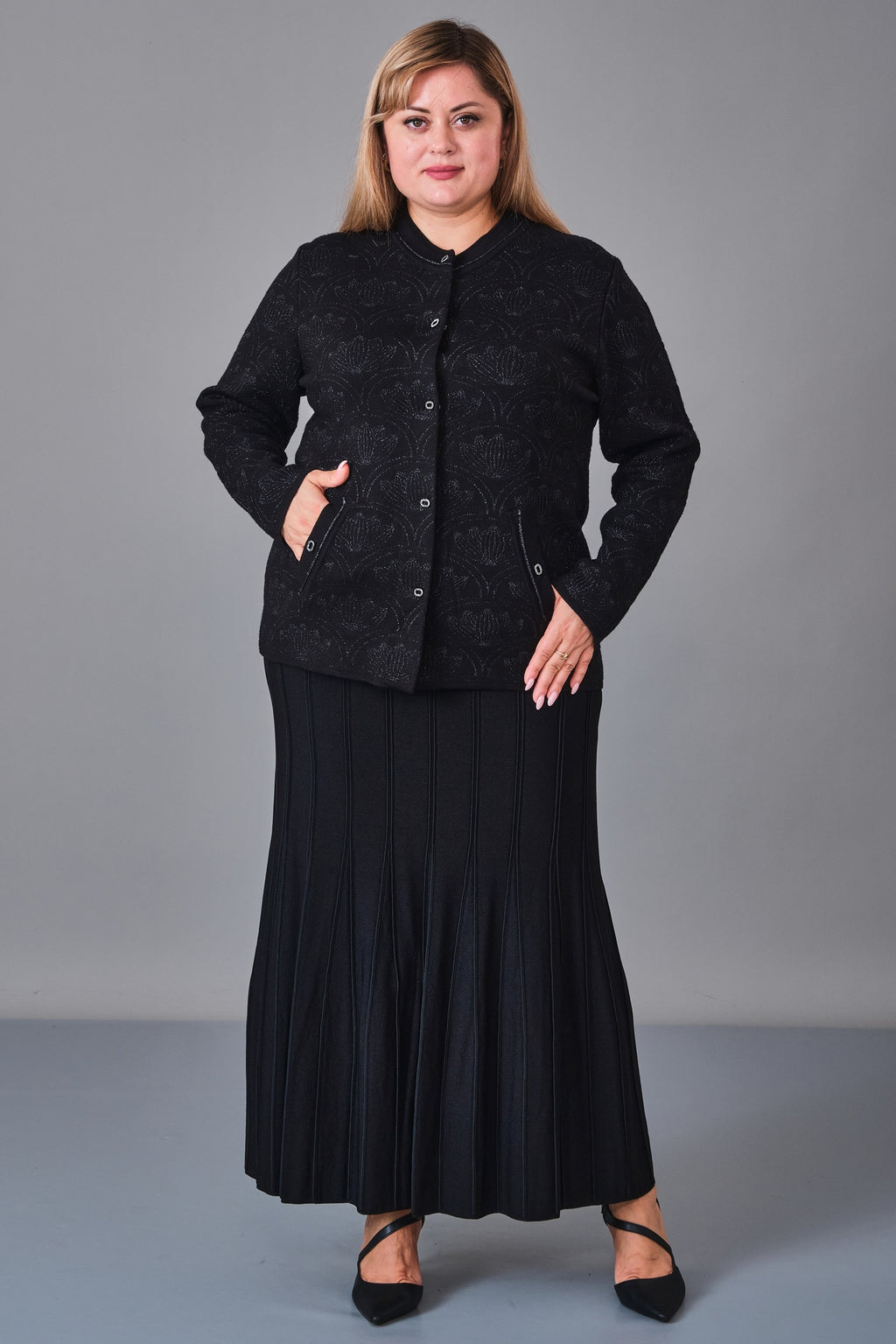 Desender - Plus Size Cardigan (DES27K43118) - 8690200229008