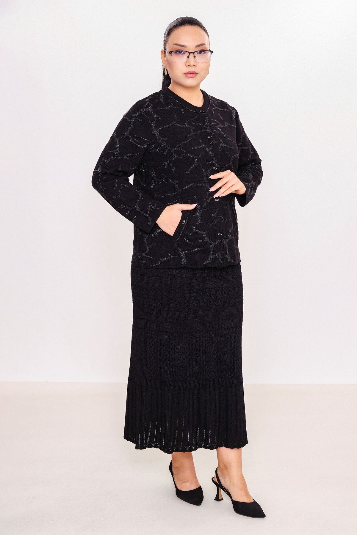 Desender - Plus Size Cardigan (DES27K43124)