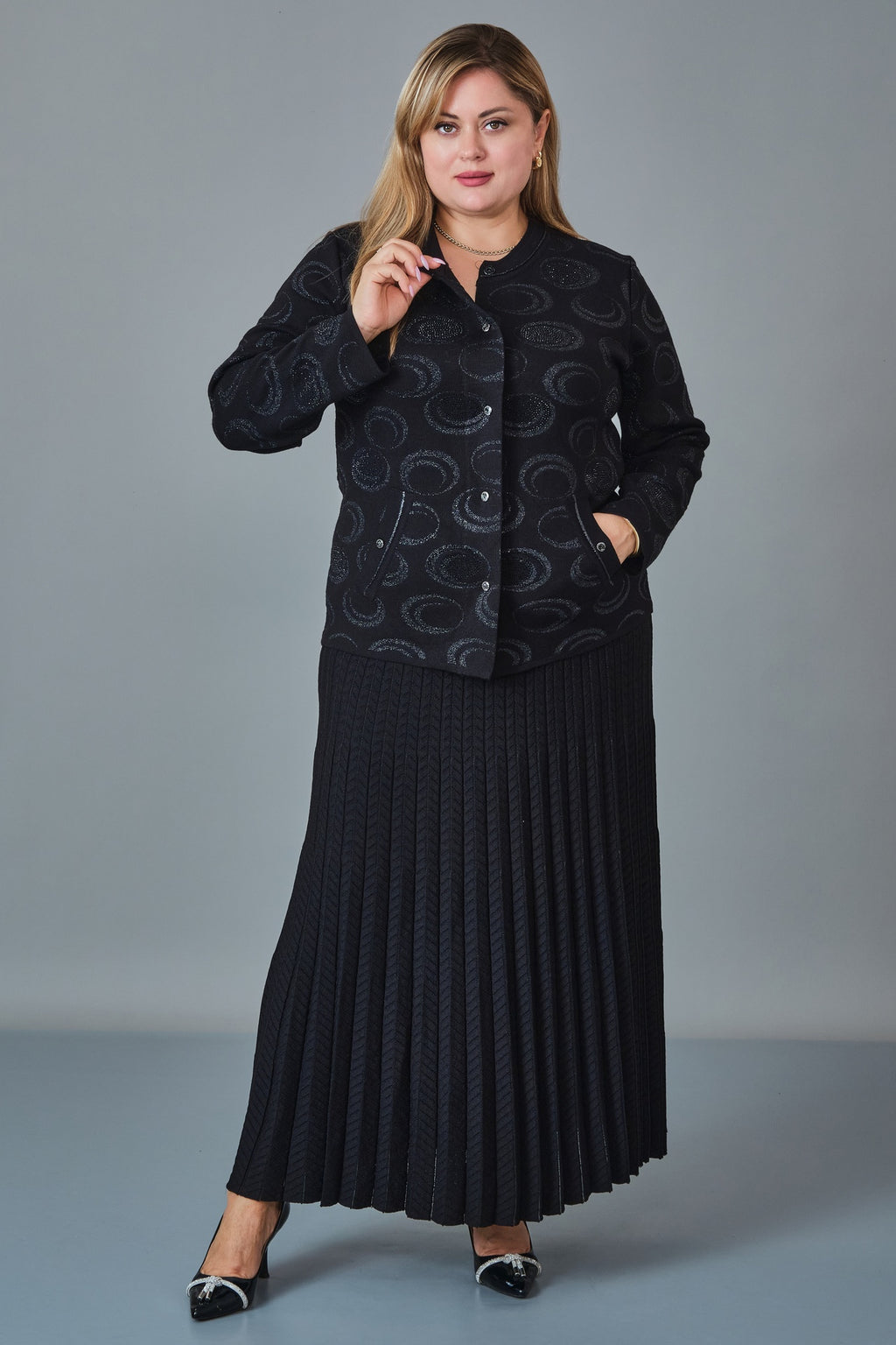 Desender - Plus Size Cardigan (DES27K43130) - 8690200229022