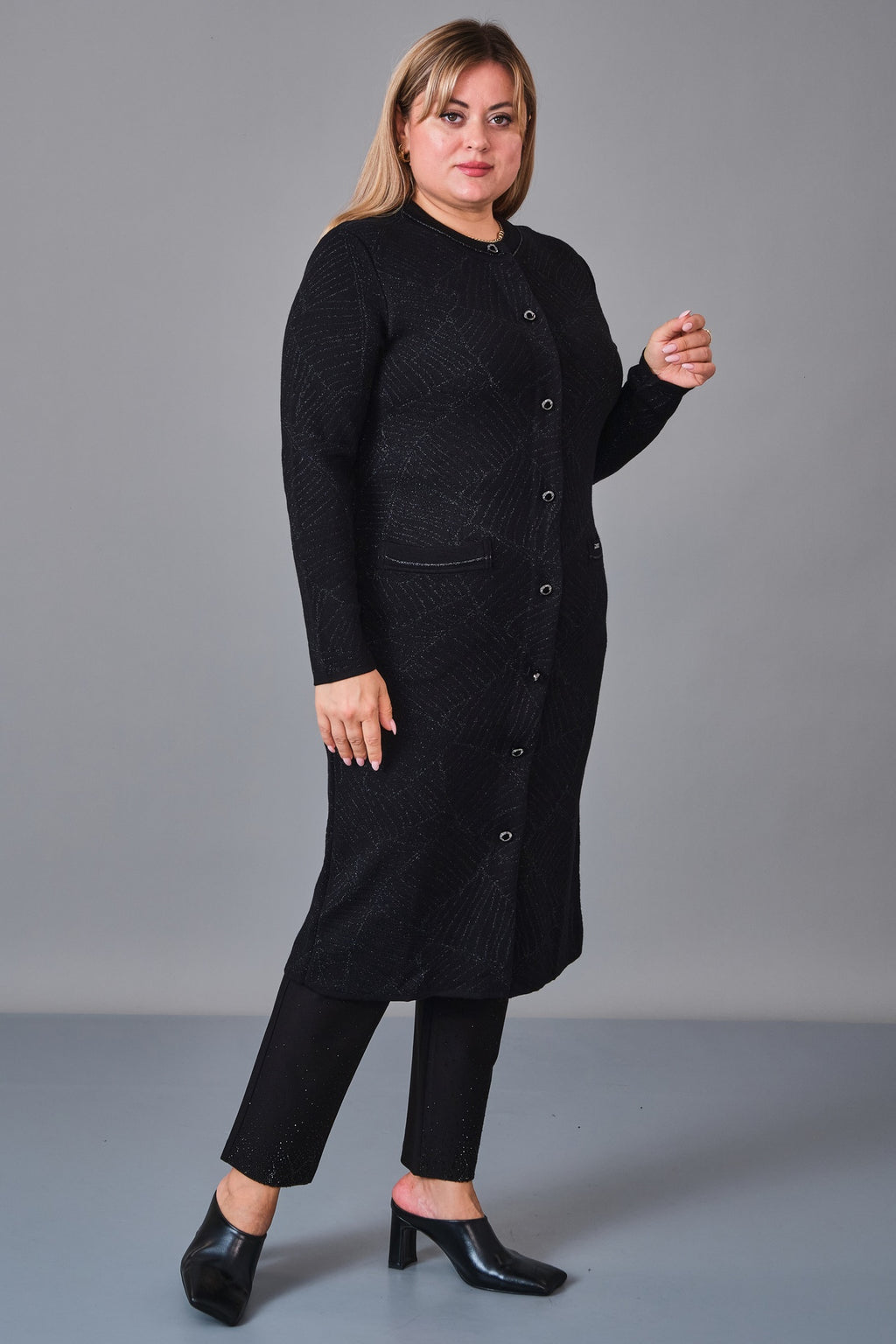 Desender - Plus Size Cardigan (DES27K43304) - 8690200229046