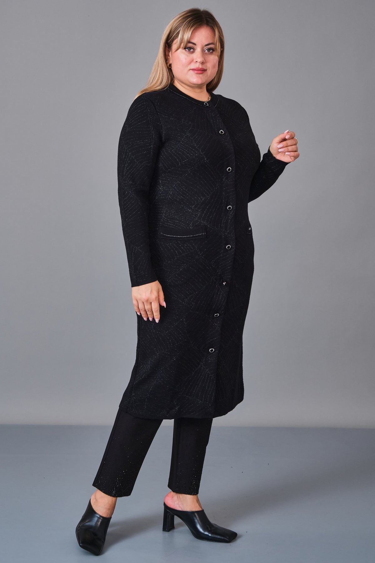 Desender - Plus Size Cardigan (DES27K43304) - 8690200229046