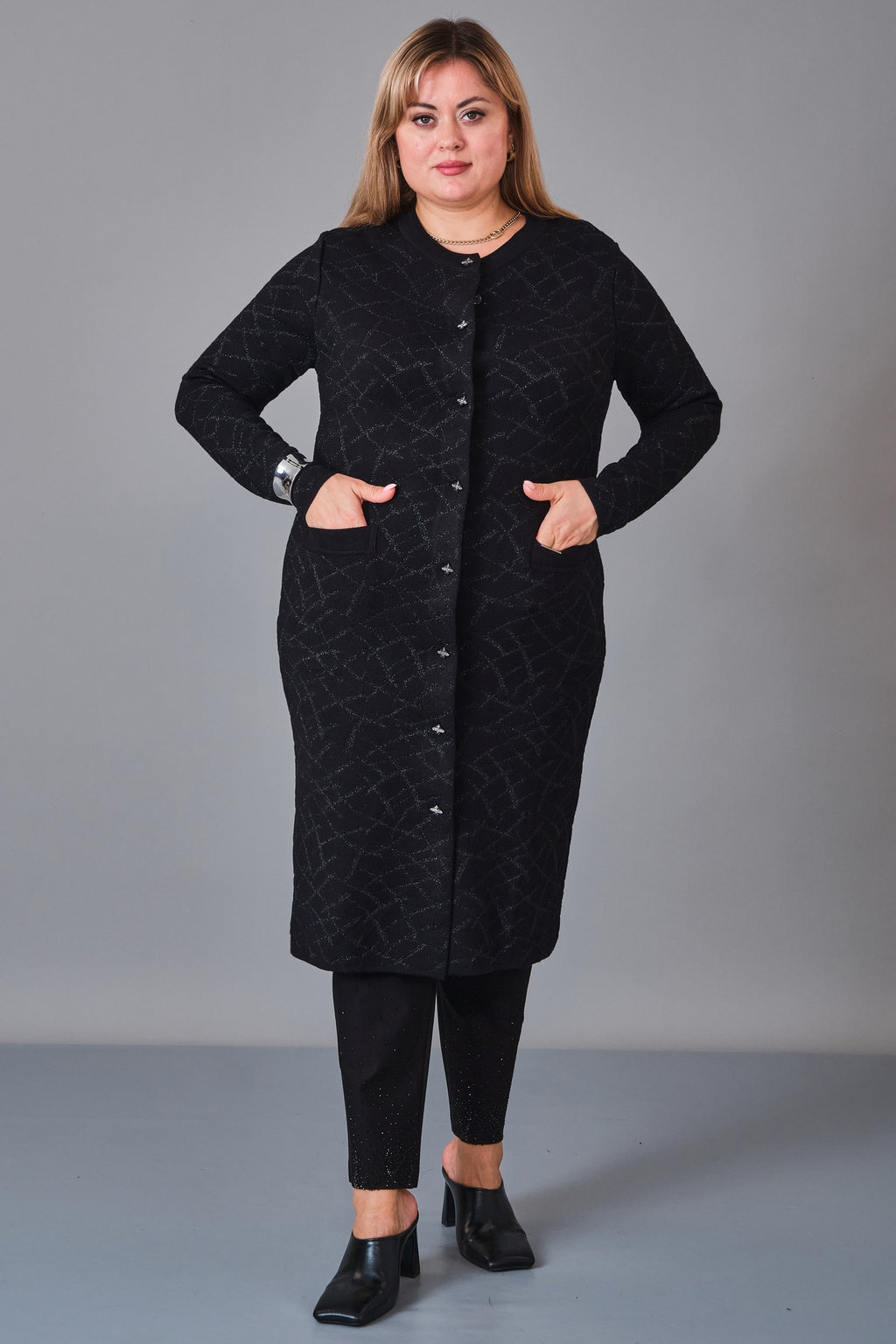 Desender - Plus Size Cardigan (DES27K43311) - 8690200229053