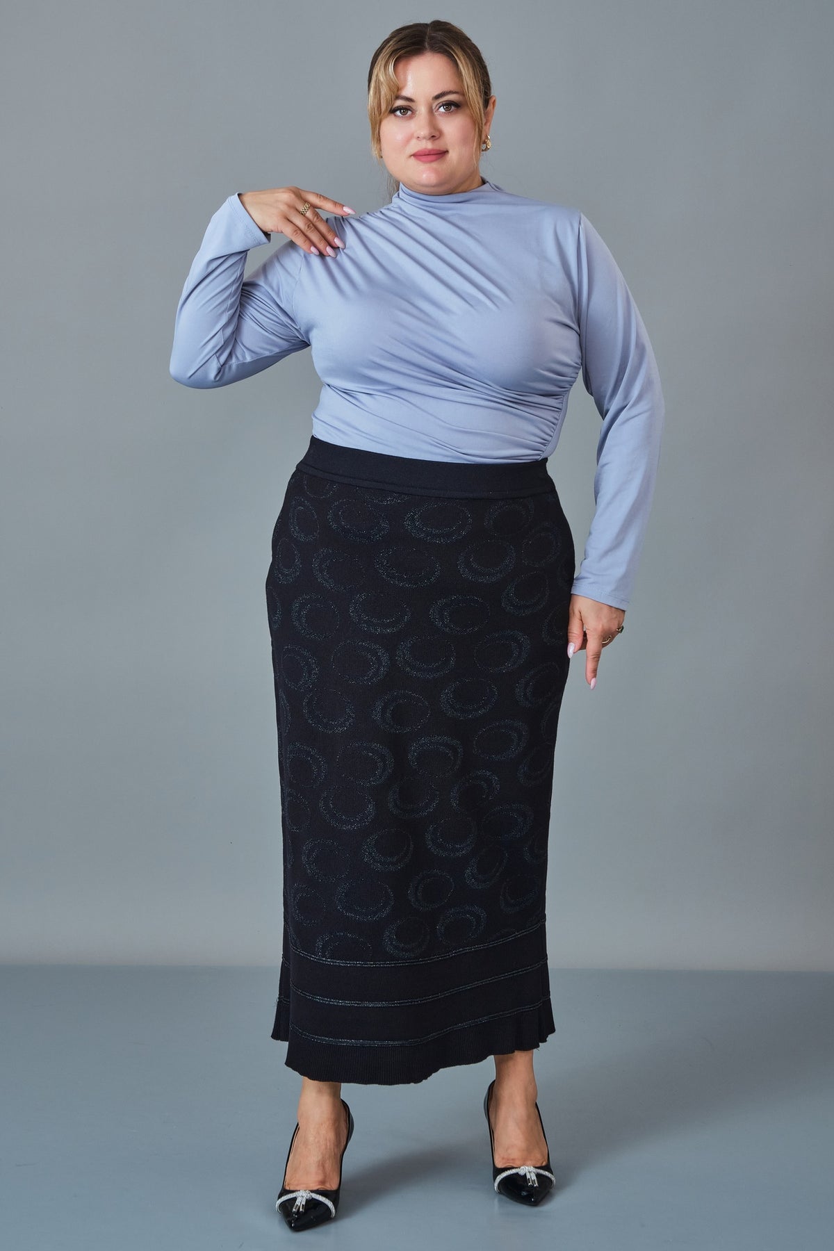 Desender - Plus Size Skirt Knitwear (DES27K5663)