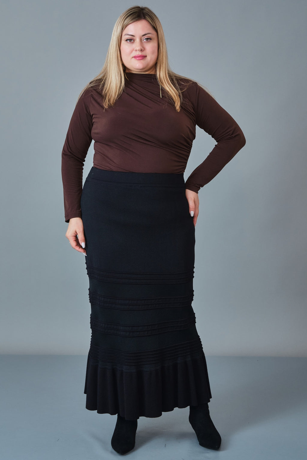 Desender - Plus Size Skirt Knitwear (DES27K5621)