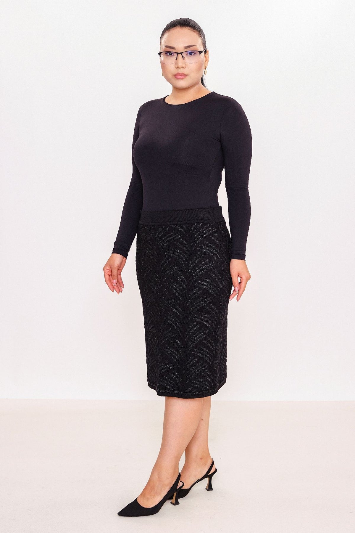 Desender - Plus Size Skirt Knitwear (DES27K5644)