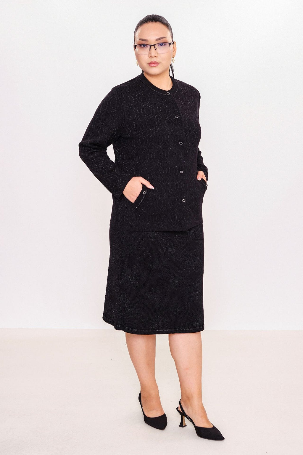 Desender - Plus Size Cardigan (DES27K43136)
