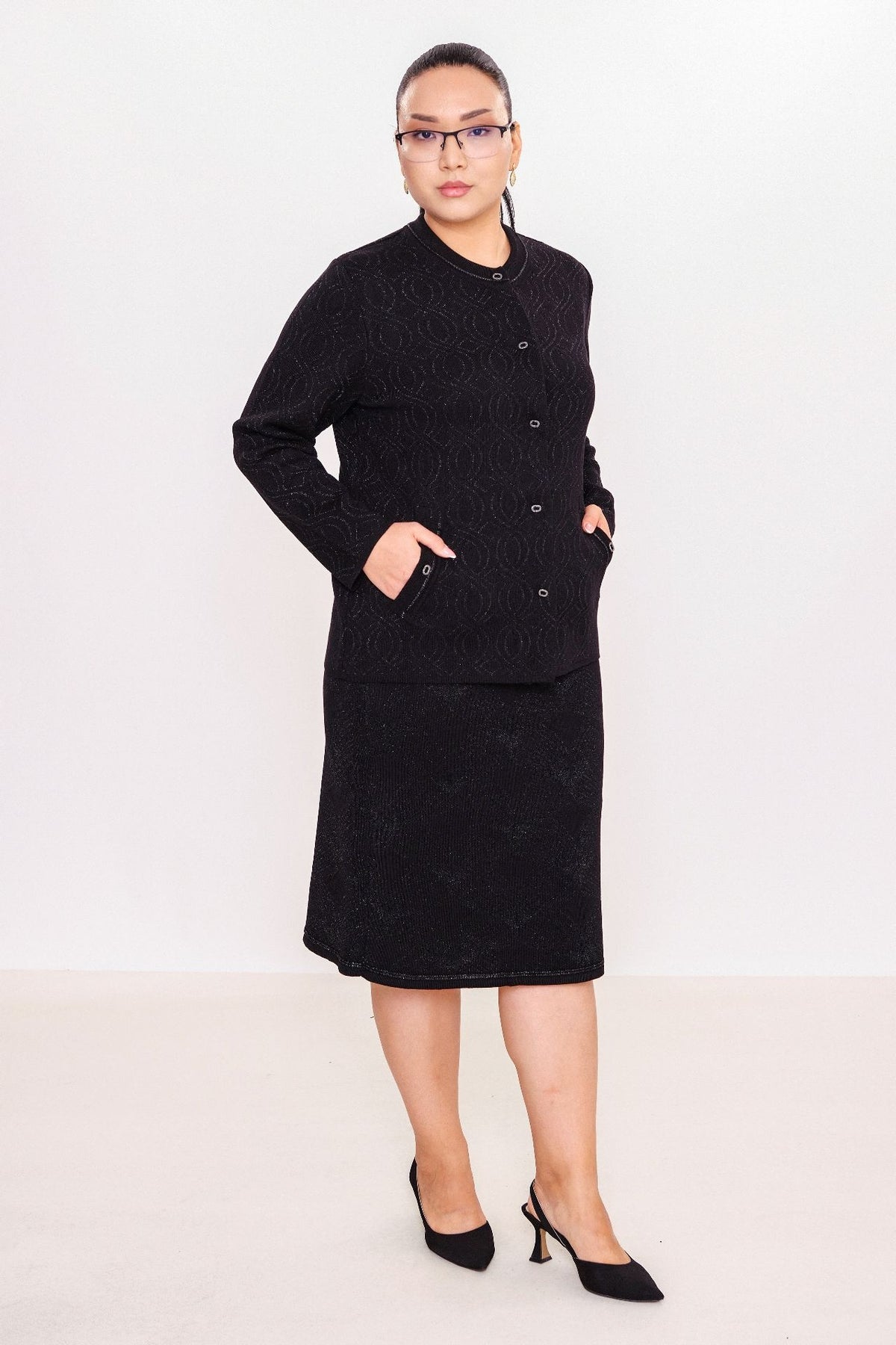 Desender - Plus Size Cardigan (DES27K43136)