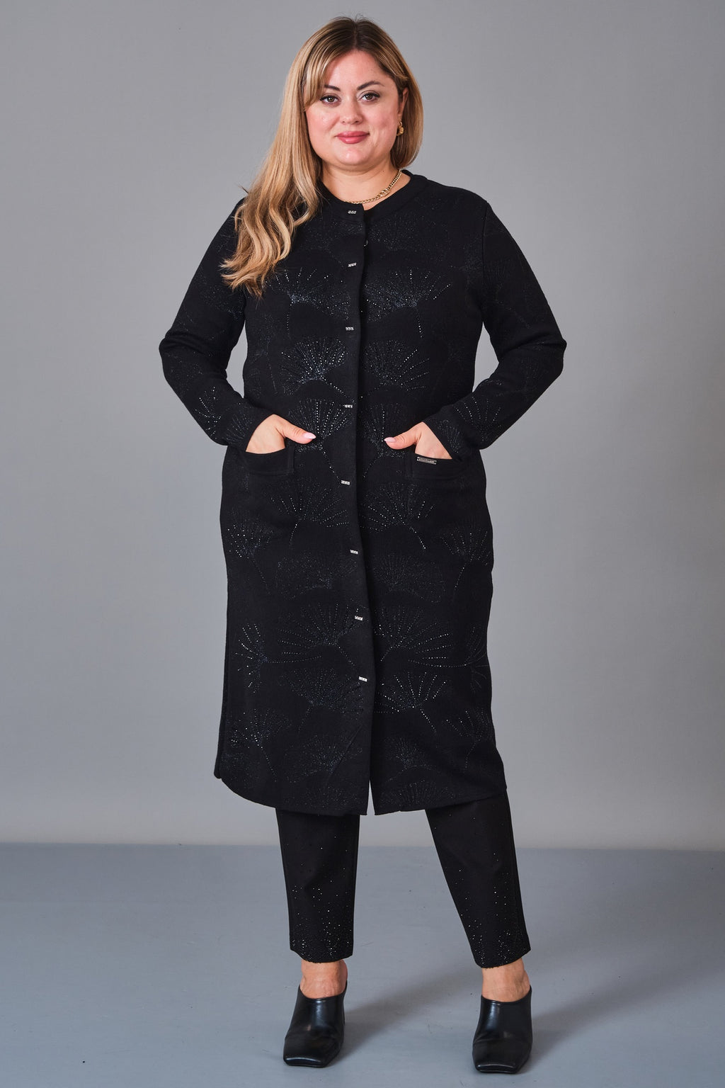Desender - Plus Size Cardigan (DES27K43313) - 8690200229176