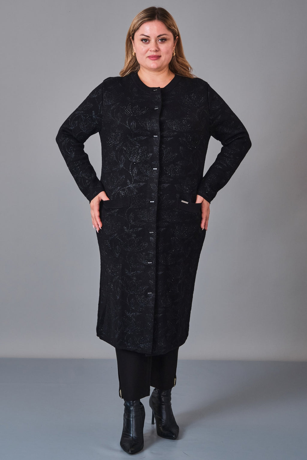Desender - Plus Size Cardigan (DES27K4383) - 8690200229190