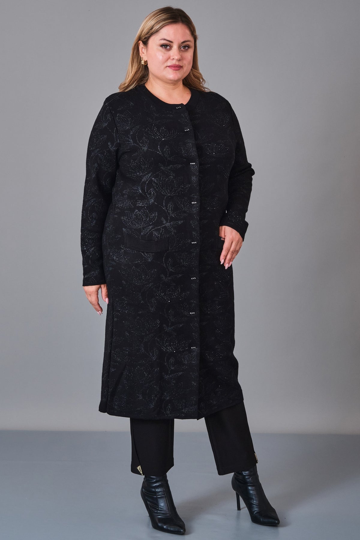 Desender - Plus Size Cardigan (DES27K4383) - 8690200229190