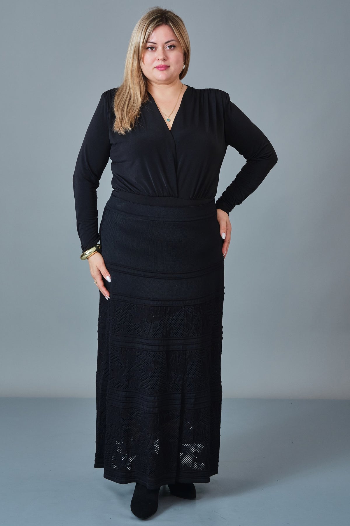 Desender - Plus Size Skirt Knitwear (DES27K5608)