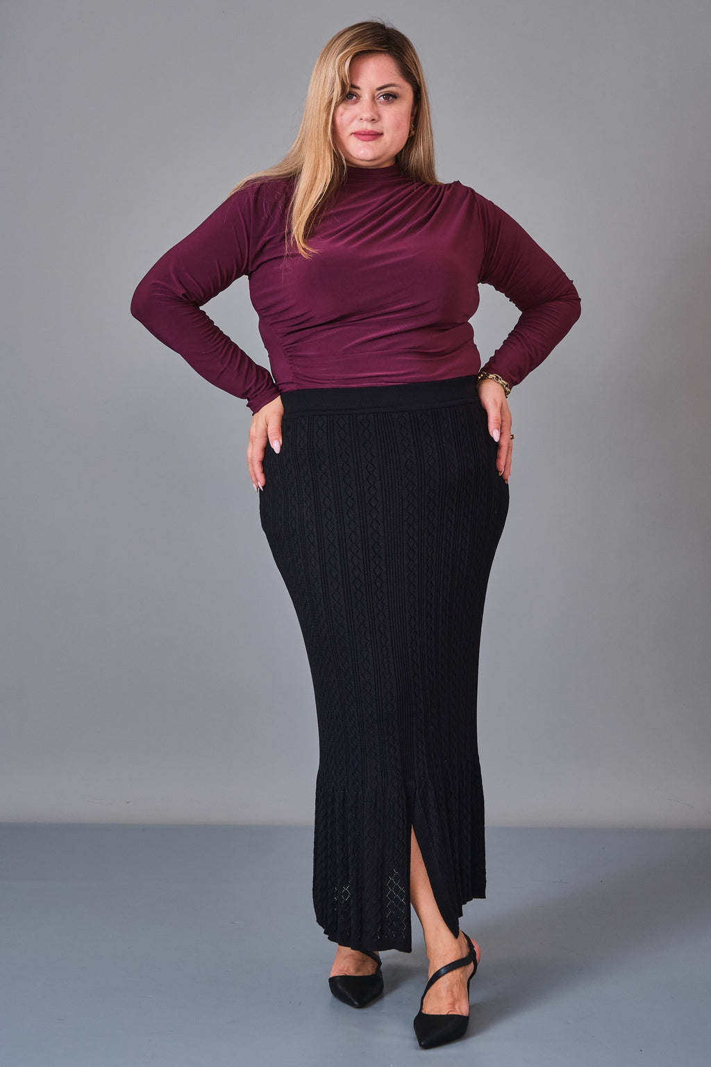 Desender - Plus Size Skirt Knitwear (DES27K5632) - 8690200229220