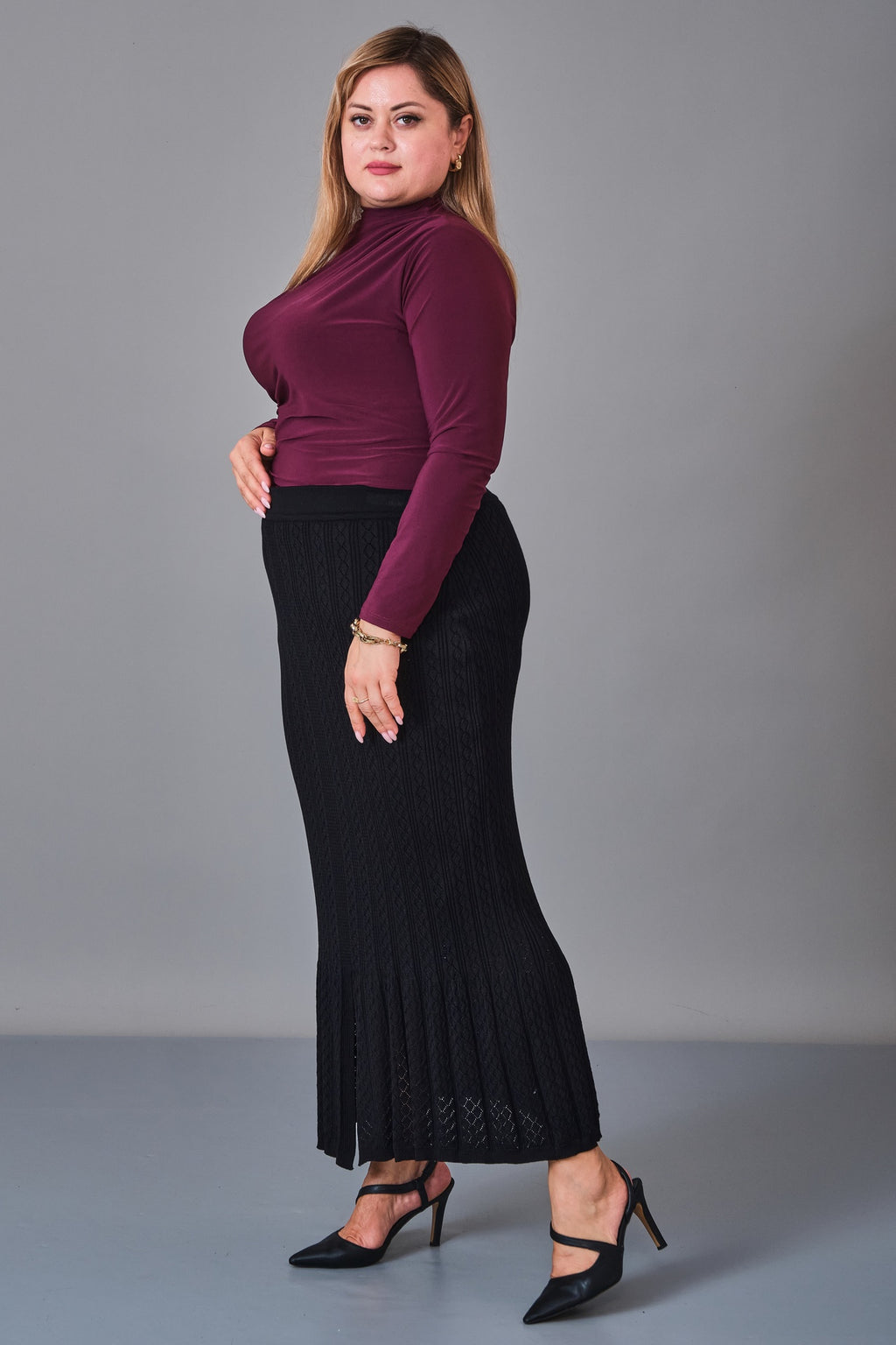 Desender - Plus Size Skirt Knitwear (DES27K5632) - 8690200229220