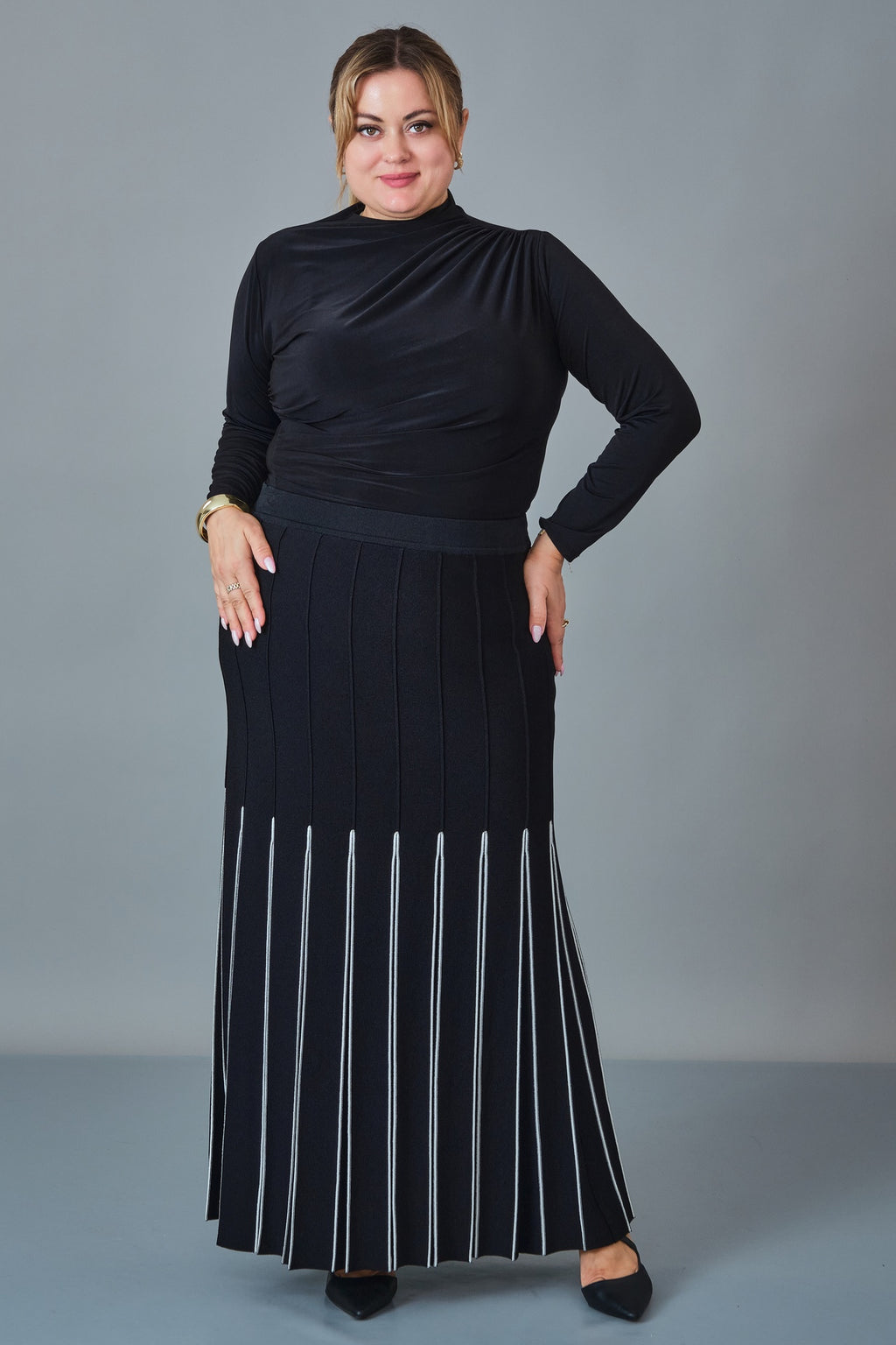 Desender - Plus Size Skirt Knitwear (DES27K5566)