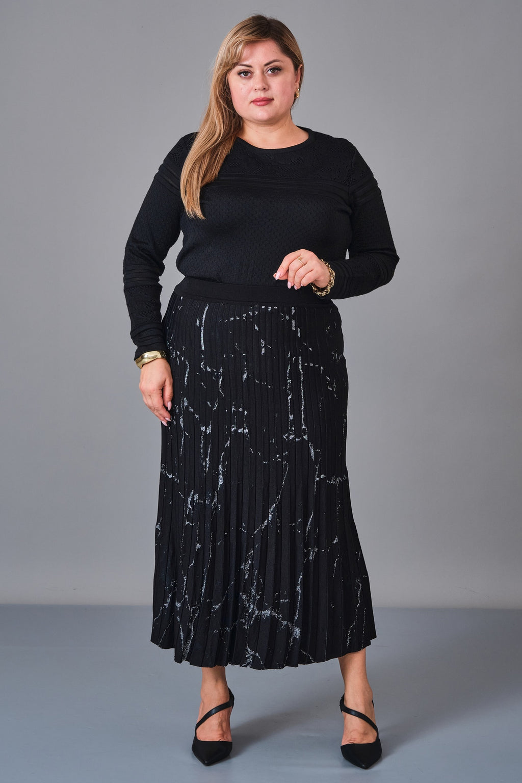 Desender - Plus Size Skirt Knitwear (DES27K5577) - 8690200229244