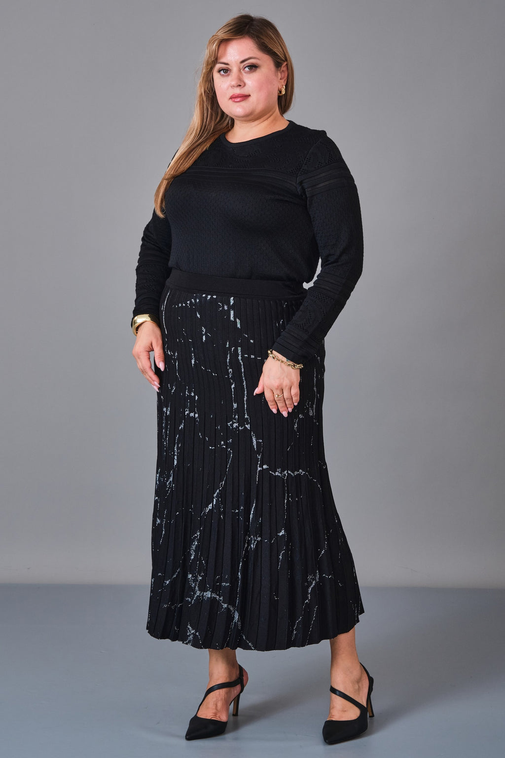 Desender - Plus Size Skirt Knitwear (DES27K5577) - 8690200229244