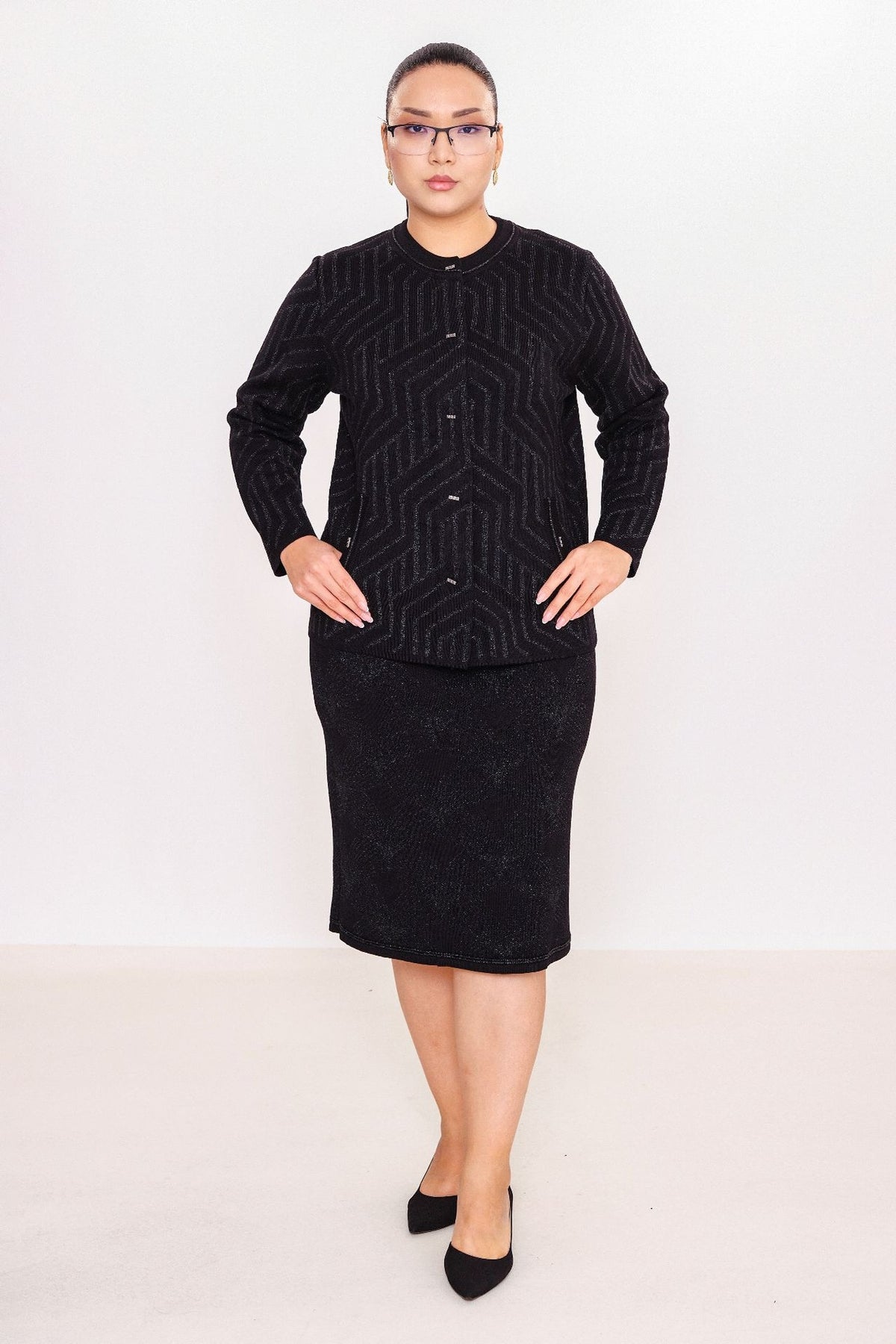 Desender - Plus Size Cardigan (DES27K43129)