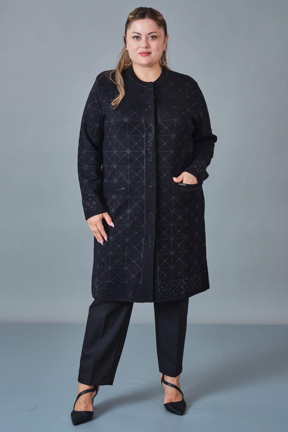 Desender - Plus Size Cardigan (DES27K43150) - 8690200229282