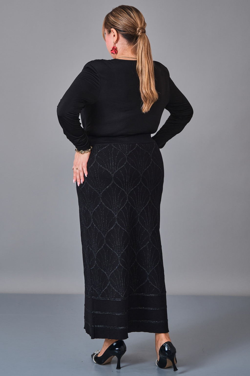 Desender - Plus Size Skirt Knitwear (DES27K5674) - 8690200229343