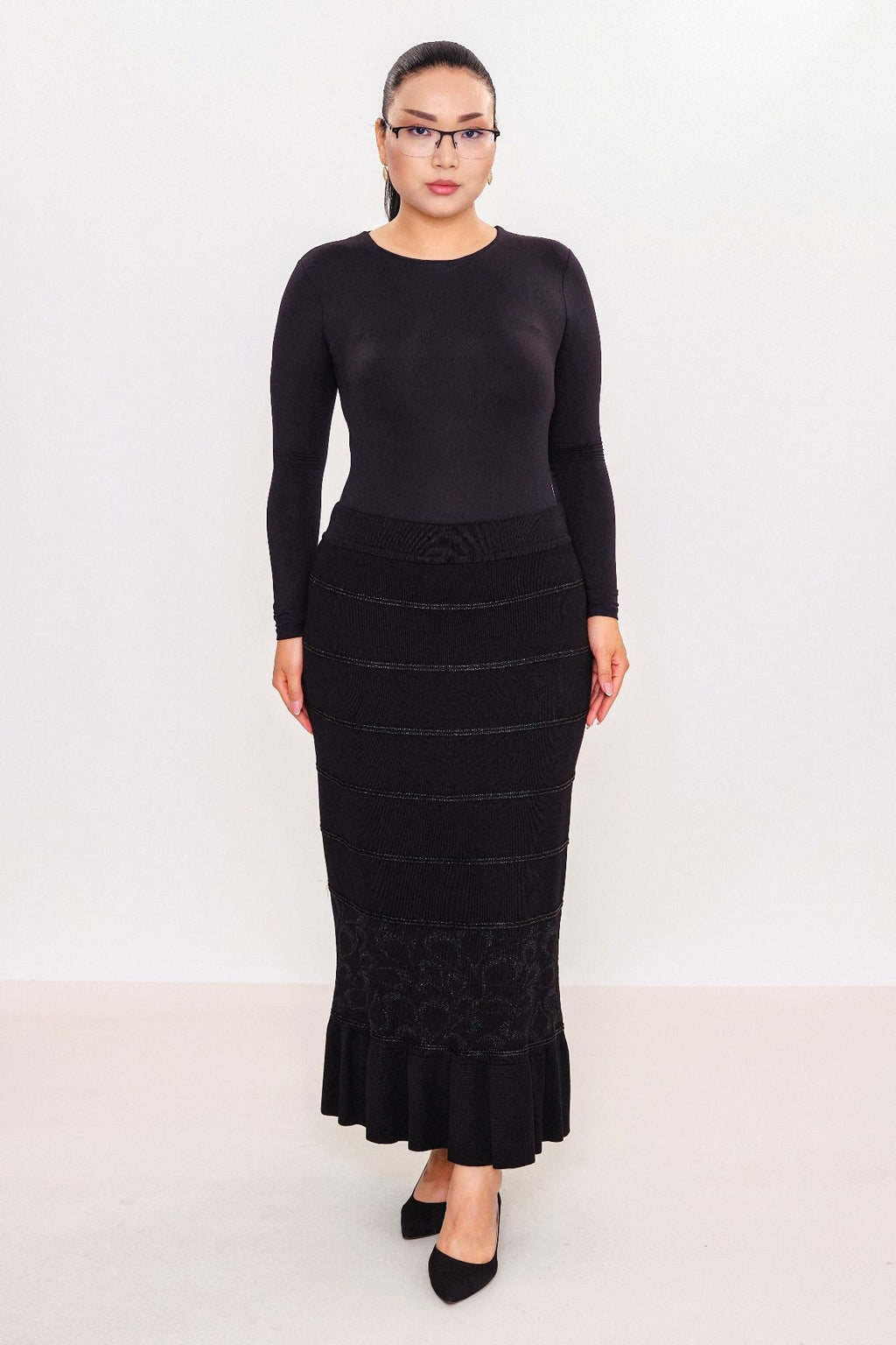 Desender - Plus Size Skirt Knitwear (DES27K5671)