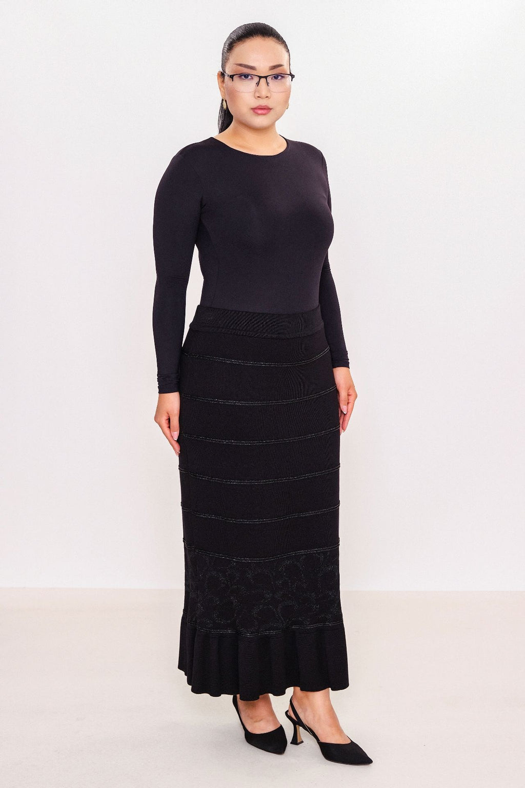 Desender - Plus Size Skirt Knitwear (DES27K5671)