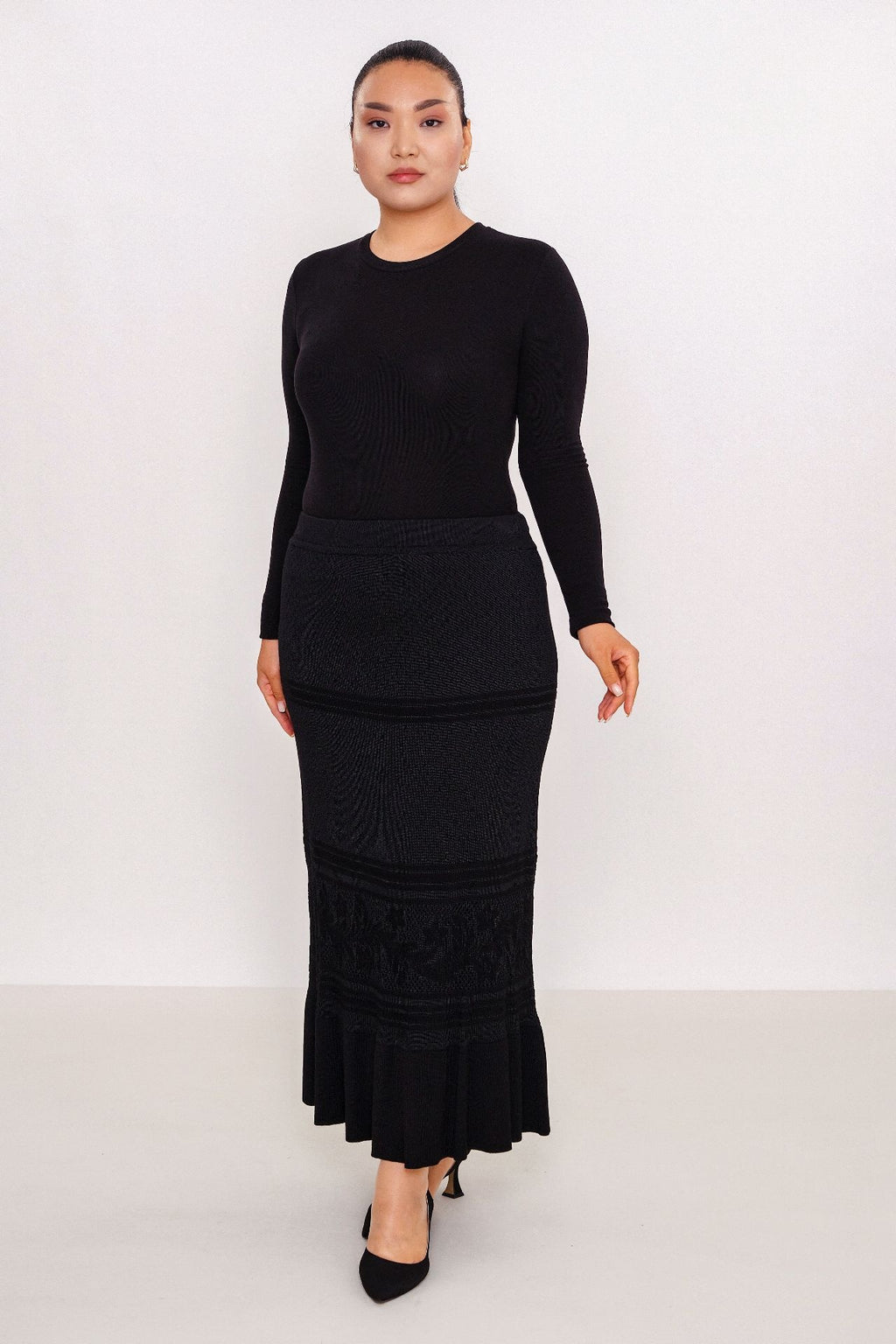 Desender - Plus Size Skirt Knitwear (DES27K5605)