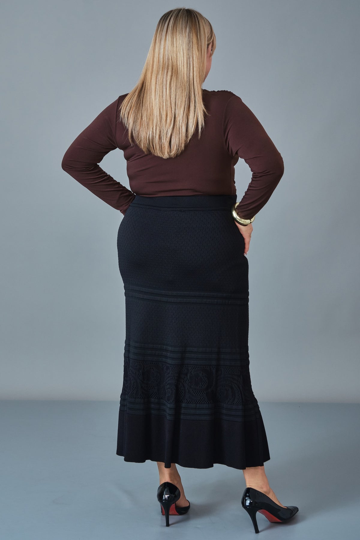 Desender - Plus Size Skirt Knitwear (DES27K5623)