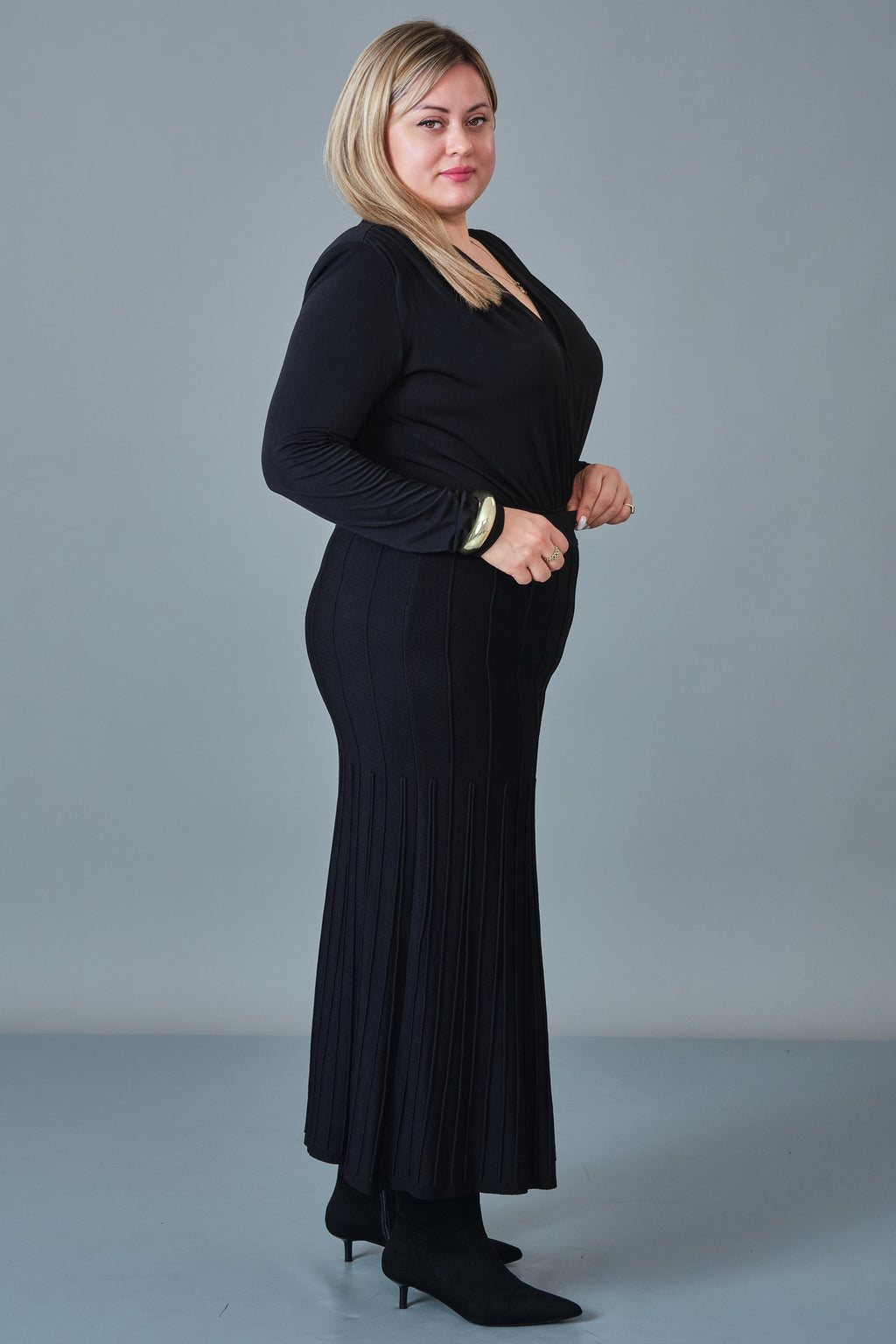 Desender - Plus Size Skirt Knitwear (DES27K5629)