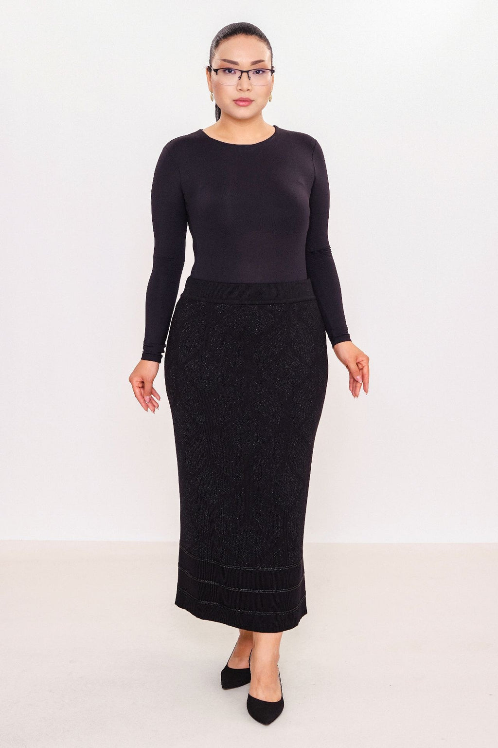 Desender - Plus Size Skirt Knitwear (DES27K5662)