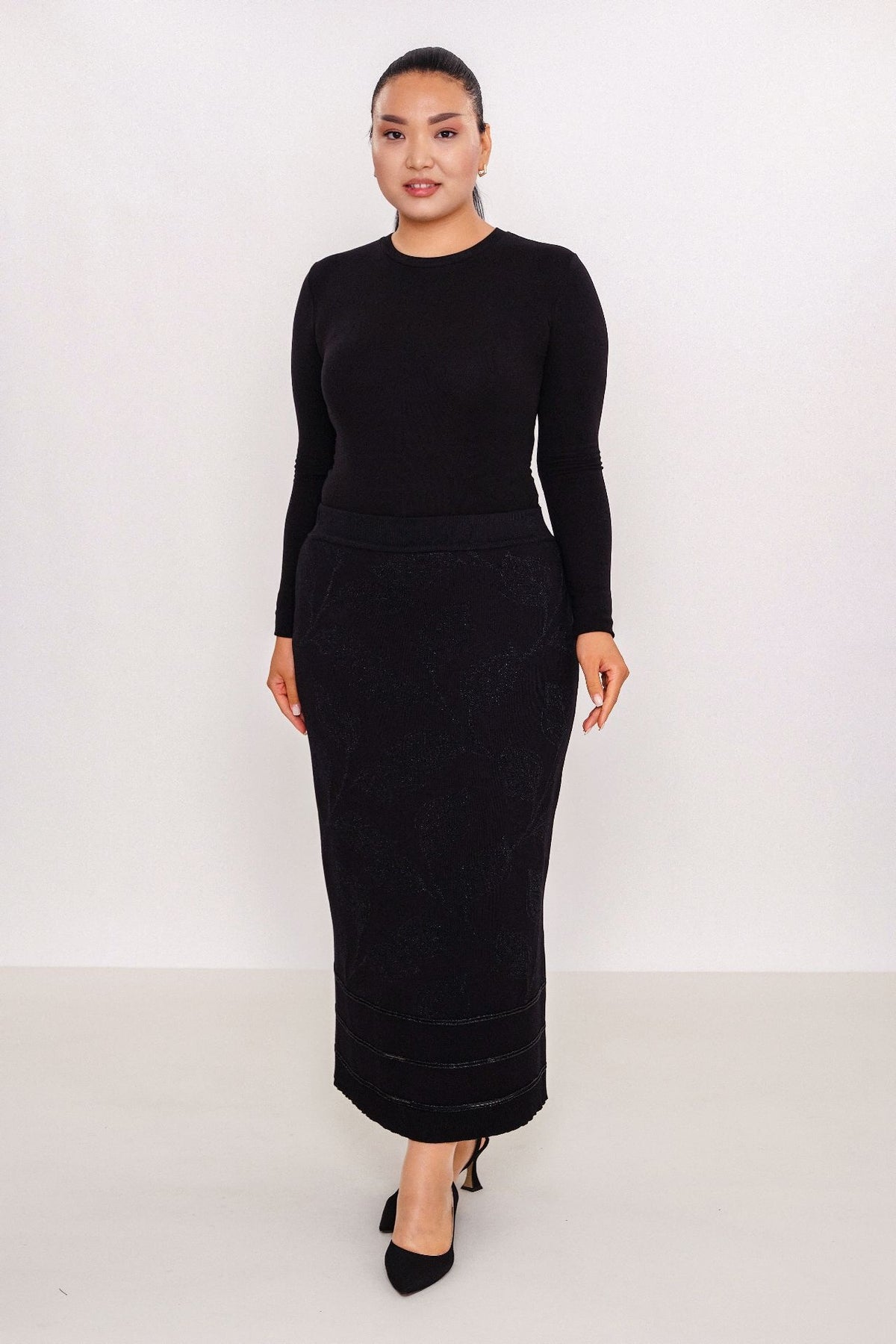 Desender - Plus Size Skirt Knitwear (DES27K5666)