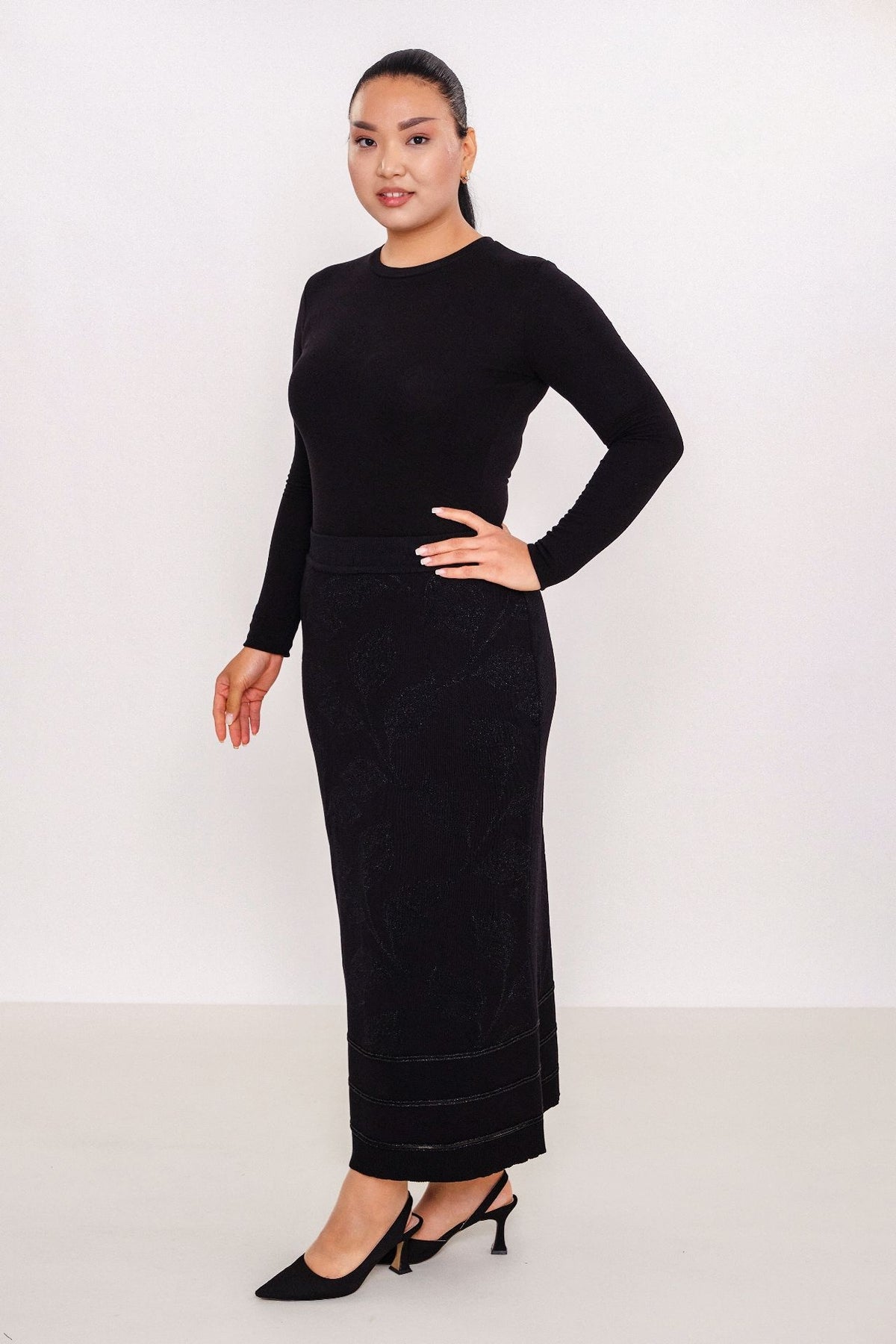 Desender - Plus Size Skirt Knitwear (DES27K5666)