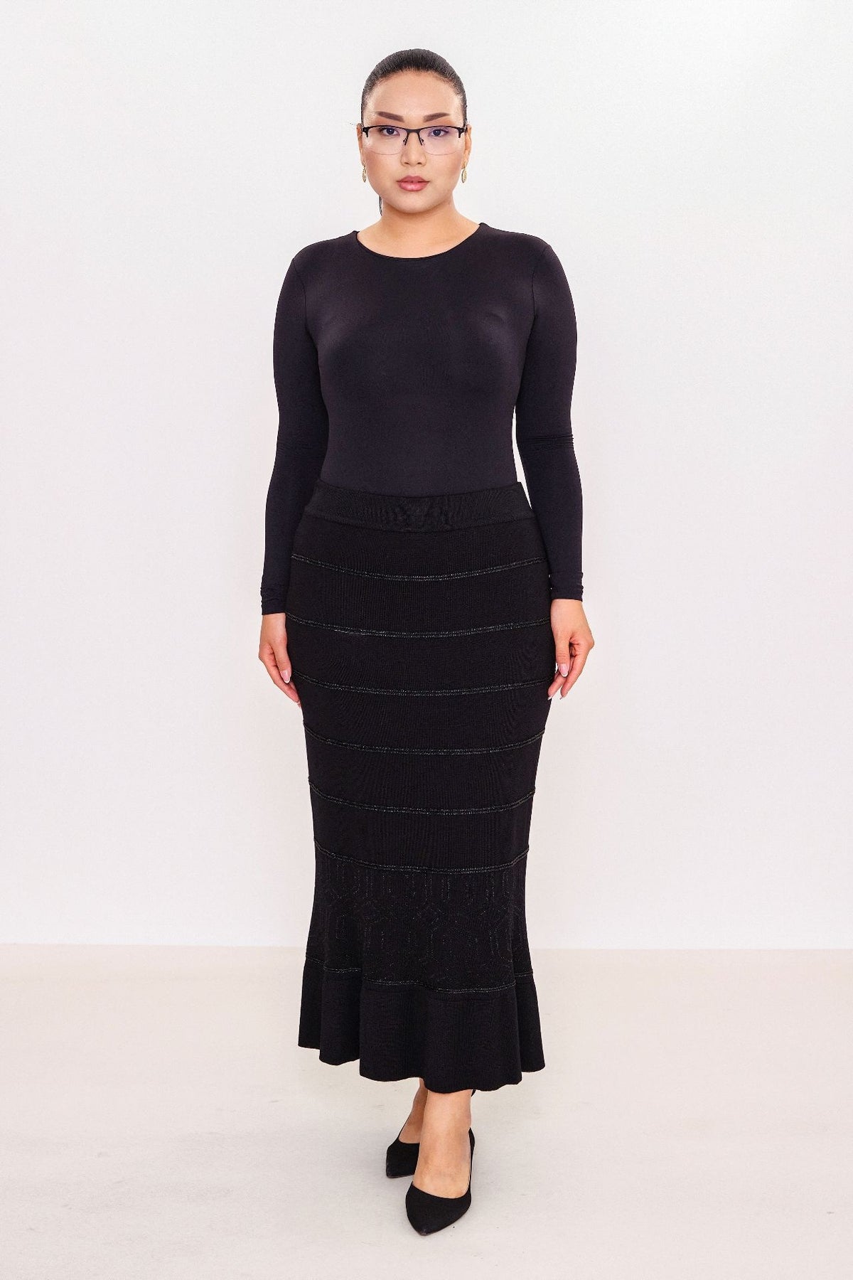 Desender - Plus Size Skirt Knitwear (DES27K5670)