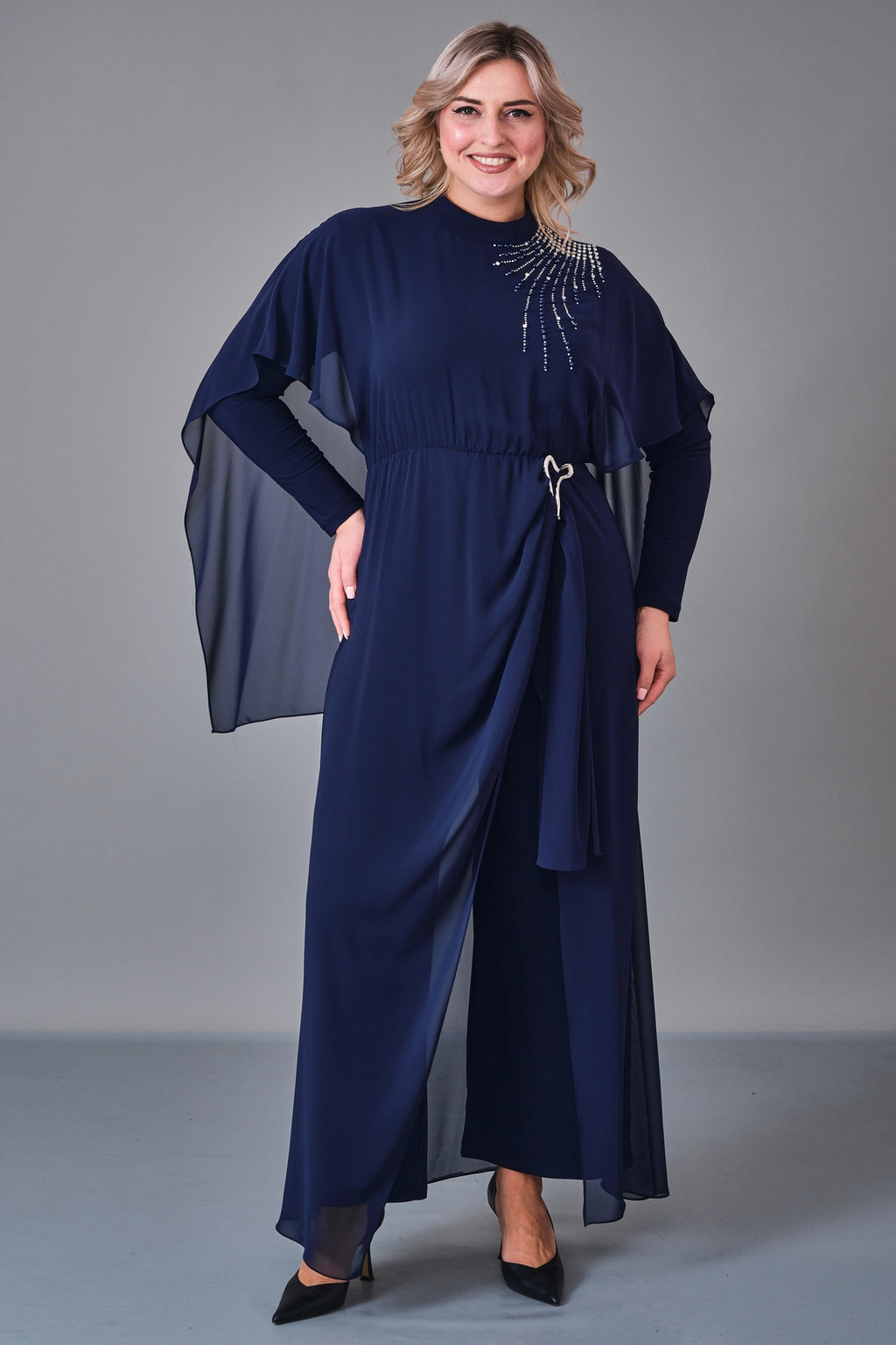 Soley - Plus Size Overalls (SLY27K6204) - 8690200230110