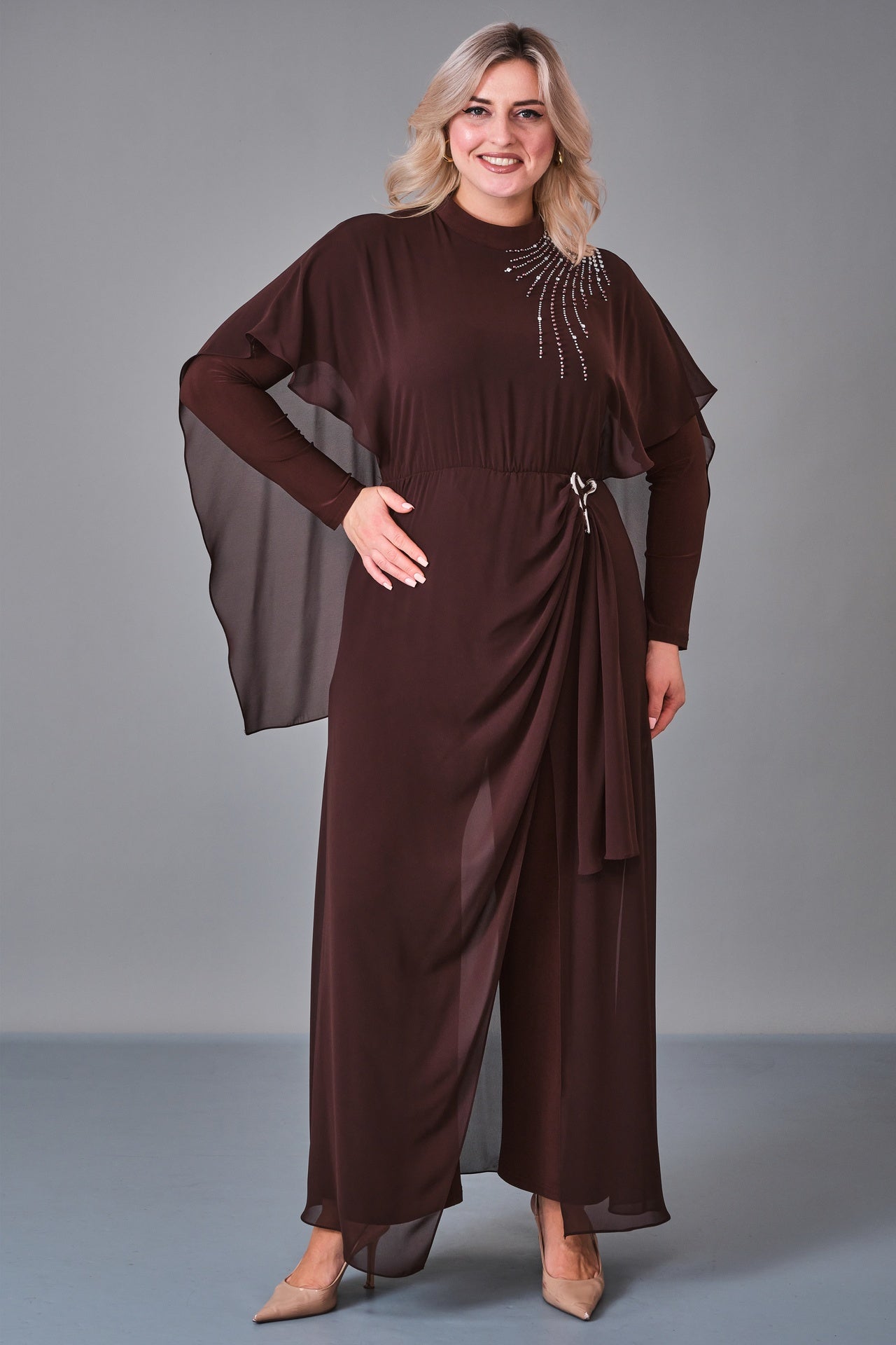 Soley - Plus Size Overalls (SLY27K6204) - 8690200230196