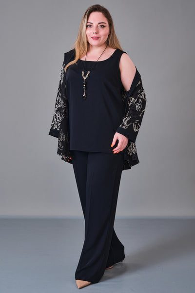 Dress Port - Plus Size Suit (DSP27K3651) - 8690200230271