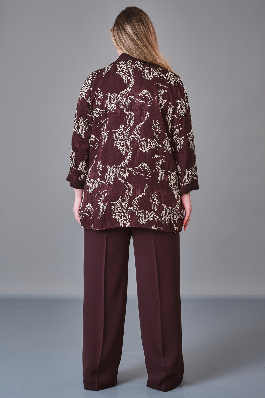 Dress Port - Plus Size Suit (DSP27K3651) - 8690200230288