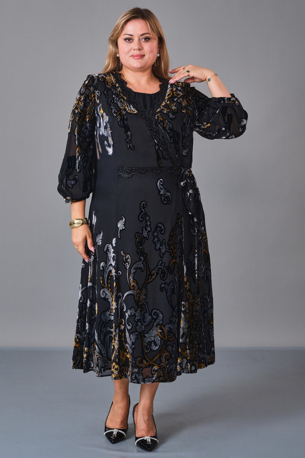 Gumanize - Plus Size Dress (GMZ2026-347-8023) - 8690200231001