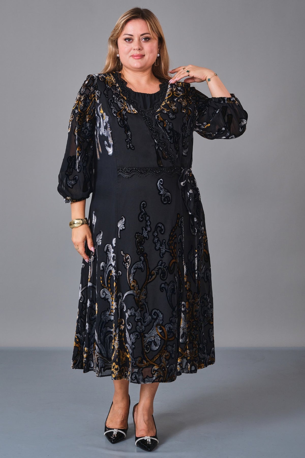Gumanize - Plus Size Dress (GMZ2026-347-8023) - 8690200231001